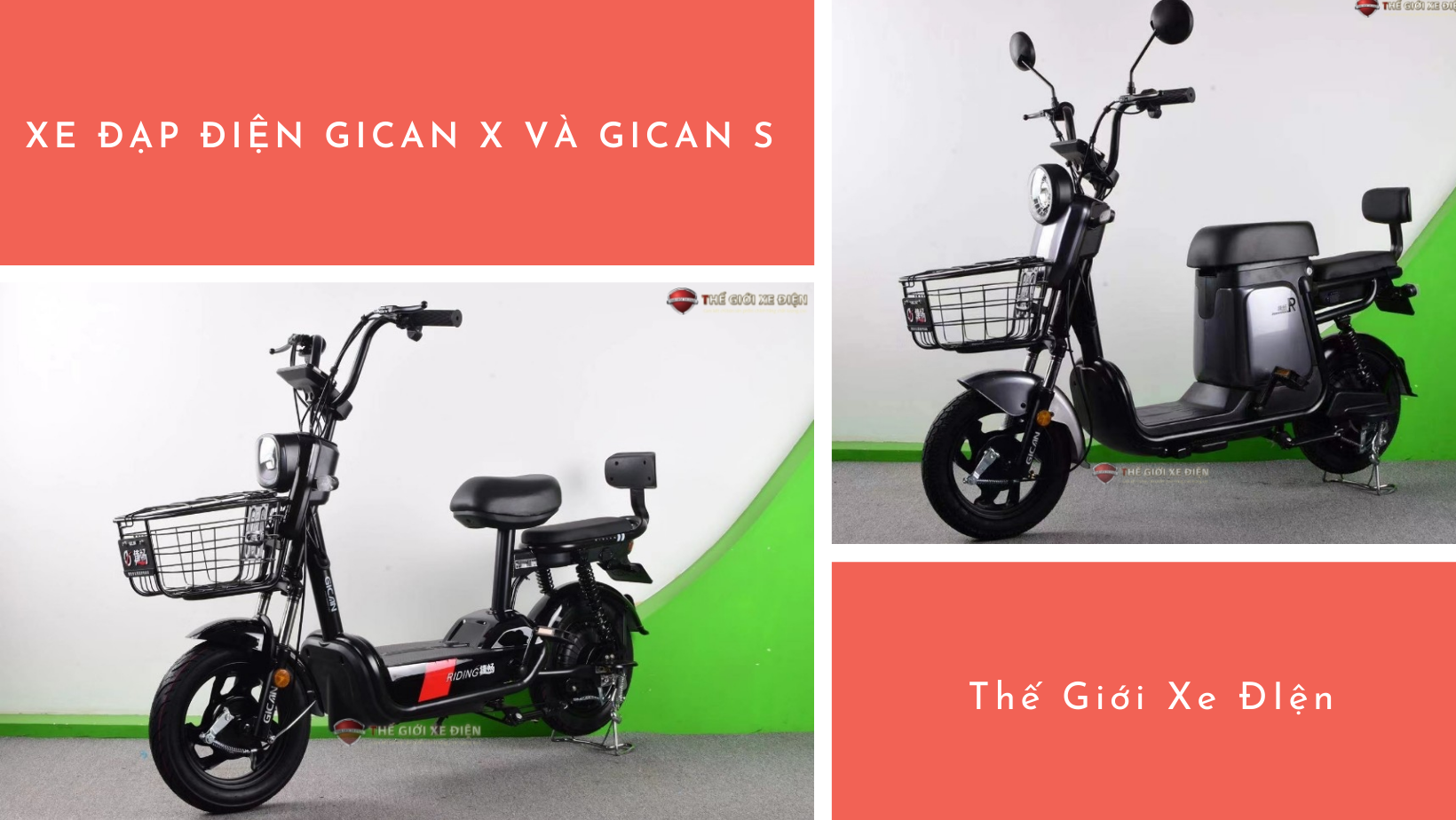 Xe đạp điện Gican X và Gican S